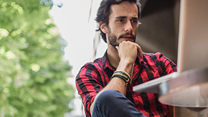 Man chequered shirt (simple)