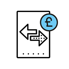 Mortgage exchange icon