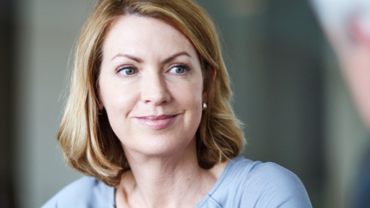 Woman smiling