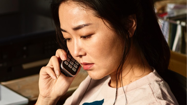 Woman on phone