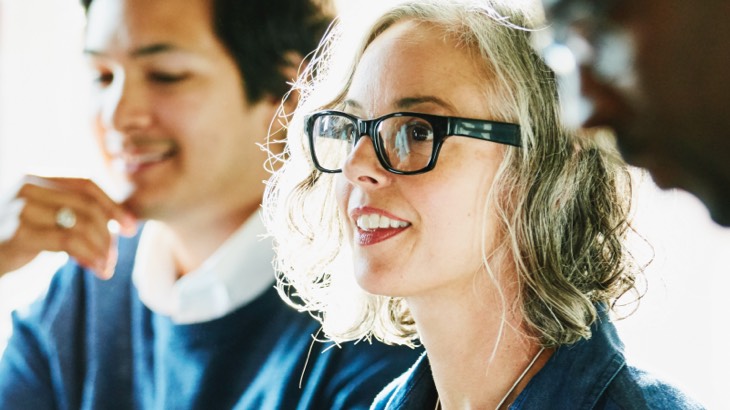 Woman in glasses