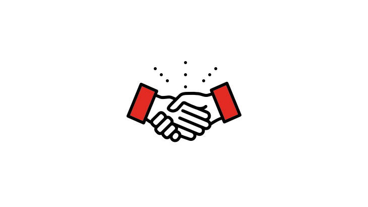 Shaking hands