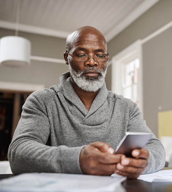 Man on phone